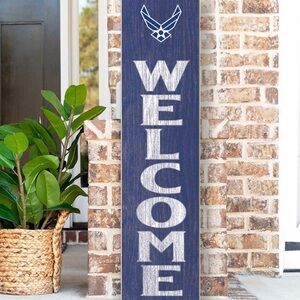 KH Sports Fan US Air Force Welcome Leaner Sign 40-in H × 8-in W Patriotic Sign